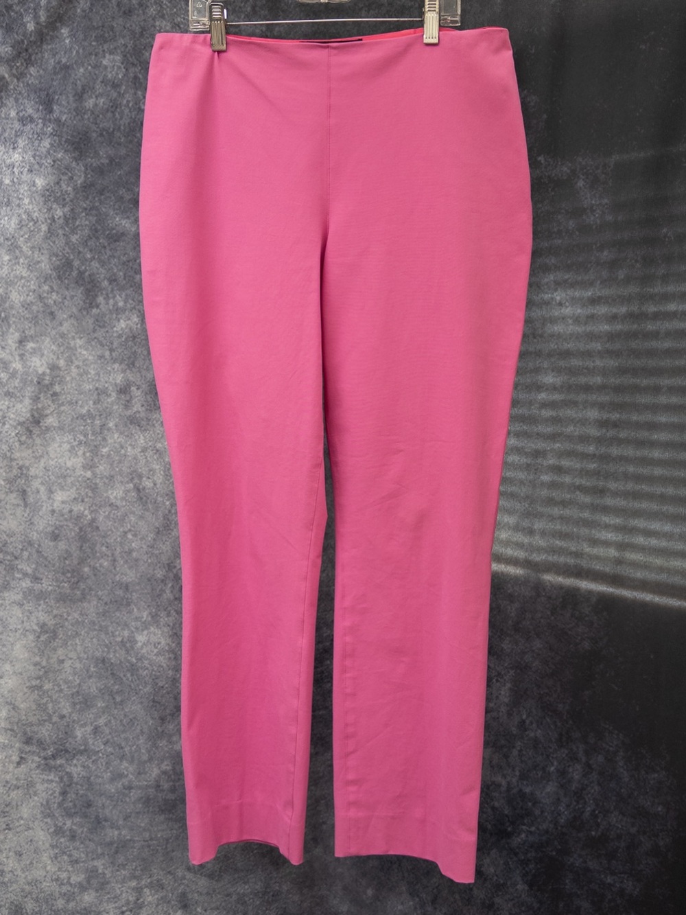 Ralph Lauren Black Label Pink Cotton-Blend Slim Trouser Pants, Size 10
